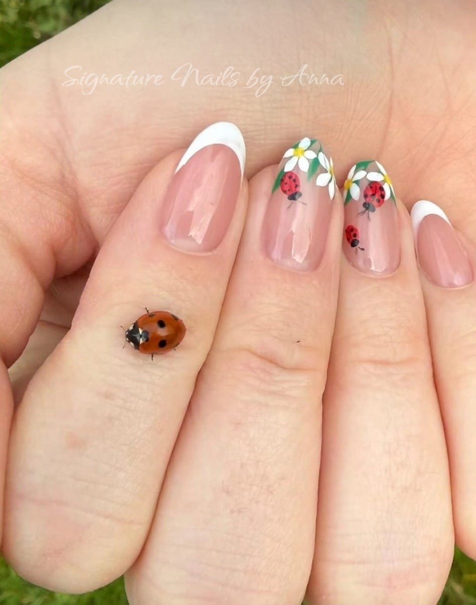 Intricate nail art design